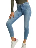 GUESS 1981 High-Rise Skinny Fit Jeans - Carrie Light Wash Size: 24, Spandex
