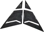 XEBRAD Window Louver Cover Trim Sticker, for Civic, Sedan 9th 2012-2015 Blind Shades Vent Carbon Side Shutter Car Front Triangle Car Louver Cover