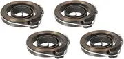 uxcell Drill Press Spring Drill Press Quill Feed Return Coil Spring Assembly Spring Steel Chemical Blackening Finish 680mm Expand Long 34 x 6 x 0.65mm 4 Pcs