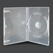 5 x Single Clear 7mm Slim Quality CD DVD Cover Cases - Slimline Spine DVD case