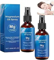 Magnesium Oil, Magnesium Spray, Natural Organic Magnesium Oil Body Spray, Magical Magnesium Spray Mist for Sleep, Moisturize Dry Skin, Easy to Absorb and Use (2PCS)