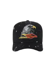 Trucker eagle-print mesh-back cap One size black