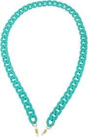 [BESPORTBLE] Candy Color Glasses Chain Glasses Nose Pads Beaded Chain Sunglasses Eyeglass Chain Macrame Sunglass Strap Ray Glasses Eyeglasses Cord Double Case Stand Neon Acrylic Yellow