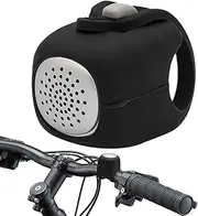 Cycling Horn,Electric Horn 120db Loud Cycling Bell | Waterproof Silicone Weather Resistant Bell, Replacement Parts Handlebar Mount for Mountain Road Scooter, 3 Sound Modes