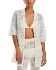 Capittana Flavia Crochet Cover Up Shirt