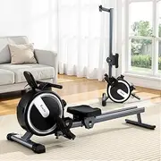 Everfit Magnetic Rowing Machines 16 Level Rower Machine for Home with App Compatible Magnetic Rower 16 Levels of Resistance