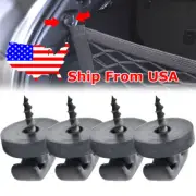 4PCS.Rear Trunk Boot Cargo Net Clips Ring Screws Envelope Net Tie Down Hook Loop