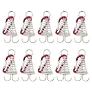 10 Pcs Shaped Spring Octopus Deck Peg with Carabiner Hooks Buckle Pegs