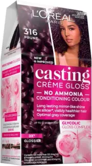 L'Oreal Paris Casting Creme Gloss 316 Plum Color Semi-Perm Hair Dye Colour,,.AU