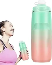Mountain Bike Water Bottle,750ml Gradient Sports Water Container | Leakproof Drink Cup, Portable Fast Drinking Nozzle, Gym Supplies For Running Hiking