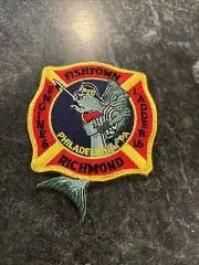 PHILADELPHIA ENGINE 6 Laddder 16 FISHTOWN 4.5” FIRE PATCH Rare PA Vtg Richmond