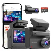 Dash Cam Front and Rear, 4K+1080P Dash Camera for Cars, Z50 Pro Dual Dashcam ...