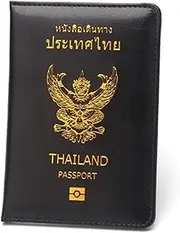 [CHUAN boutique] Thailand Passport Holder Leather Short Passport Book Protective Shell Leather Case Business ID Card Holder