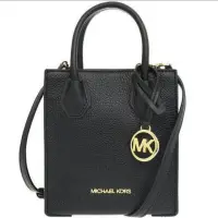 在飛比找momo購物網優惠-【Michael Kors】MERCER 迷你金標LOGO荔