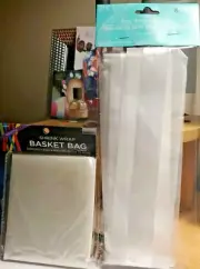 SHRINK WRAP BASKET BAG (2count) or PEW BOWS with TULLE (not a bundle)