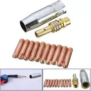 11Pcs MIG/MAG Welding Accessories Contact Tips 0.8x25mm for Binzel MB-15AK Torch