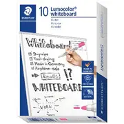 Staedtler Lumocolor Whiteboard Markers Bullet Pink 10 Pack