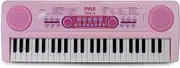 [Pyle] PRO Electric Keyboard Piano for Kids-Portable 49 Key Electronic Musical Karaoke Keyboard, Learning Keyboard for Children w/Drum Pad, Recording, Microphone, Built-in Speaker-PKBRD4911PK (Pink)