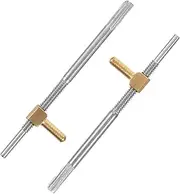 Abaodam 2pcs Violin Bow Screw Replacement Fittings Parts for String Instruments Lightweight and Compact Design Ergonomic Tool for Easy Installation and Use