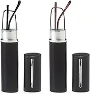 DOUBLETAKE Reading Glasses - 2 Pairs Slim Pocket Readers with Pen Clip Case