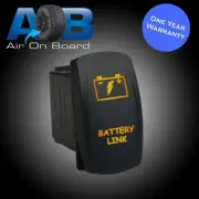 Rocker switch 6B63OM 12 volt BATTERY LINK momentary laser LED amber