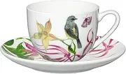 [Maxwell & Williams] Eloise Short Lyric Cup & Saucer 240ML Yellow Robin Gift Boxed