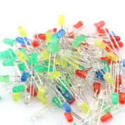 100Pcs/Set 3mm LED Light Emitting Diodes Red Green White Blue Yellow 20mA 2B~ BA