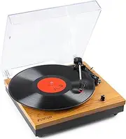 Fenton RP112L Record Player with BT and Built-in Speakers (Light Wood)