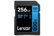 SD Card Lexar 256GB Professional High-Performance 800x SDXC UHS-I DSLR Cameras