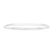 Silver 3x65mm Solid Bangle