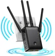 WAVLINK Wi-Fi Range Extender, AC1200 Wireless Router, AP Access Point, WiFi Repeater Signal Booster with Dual Band 5Ghz 2.4Ghz, Works Any Router