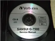 SANSUI G-7500 STEREO RECEIVER SERVICE MANUAL ON A CD IN A HARD CASE