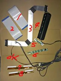 在飛比找露天拍賣優惠-8片一組《原廠專用 按鍵板 遙控接收板 屏線》SHARP 夏