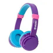 Moki Play Safe Wireless On-Ear Headphones for Kids - Purple / Aqua Volume Limited - Bluetooth [ACC-HPPSPA]