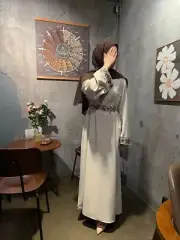 Modest Abaya Kaftan Dubai Turkey Women Party Muslim Maxi Dress Embroidery Caftan