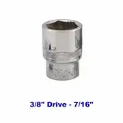 Kincrome K26031 - Lokon Socket 3/8" Drive 7/16"