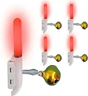 Small Glow Sticks, Alarm Bell Glow Lamp, Small LED Alarm Light Set of 5 for Night Fishing Outdoor Survival Activities
