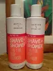 3x BATH & BODY WORKS ACTIVE SHAVE SHOWER 2 IN 1 OIL BODY CLEANSER SOAP WASH RARE