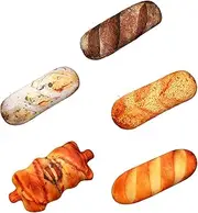 5 Pieces Bread Shape Plush Toy Lovely Cute Soft Toy for Bedroom Napping Dorm