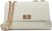 [Anne Klein] Convertible Flap Shoulder Bag with Enamel Turnlock