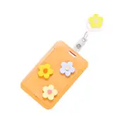 Cute Retractable Nurse Badge Reel Clip Kawaii Flower Fashion Students ID Card Badge Holder Stationery Baggage Tag