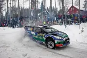 Rally Sweden 2012 Jari Matti Latvala Ford WRC Action Motor Racing Old Photo