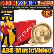 SABIAN XSR Extra-thin 10″ Splash & Raw, Nasty 18″ Chinese (XSR5005EB)