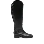 [Aeyde] Aeyde Zip-detailng Leather Boots 39 IT BLACK