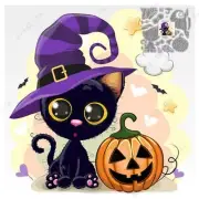 Halloween Black Cat Pumpkin Metal Cutting Dies Card Making Scrapbooking Album