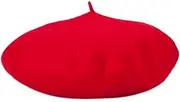 [TOPTIE] French Wool Beret Winter Hats for Women Classic Solid Color Beanie Cap