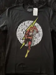 DC The Flash Small Black T-Shirt