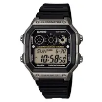 在飛比找蝦皮商城優惠-【CASIO】十年之旅方款膠帶電子錶-銀框(AE-1300W