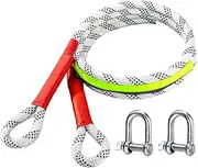 Recovery Tow Rope - Heavy Duty Towing Strap, High Elongation | Professional Recovery Ropes for Recovery, Sand, Swamp, Buried Tires, Battery Depletion, and Towing Needs