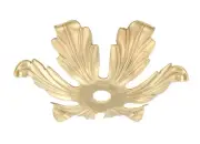 B&P Lamp Stamped Brass Bobesche, 4" Dia.